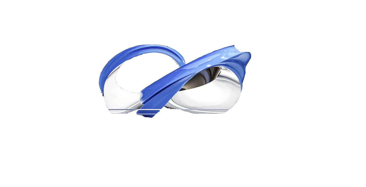 KS - 131 Modern Painted Stainless Steel Infinity Loop Sculpture - Kingstone Sculpture