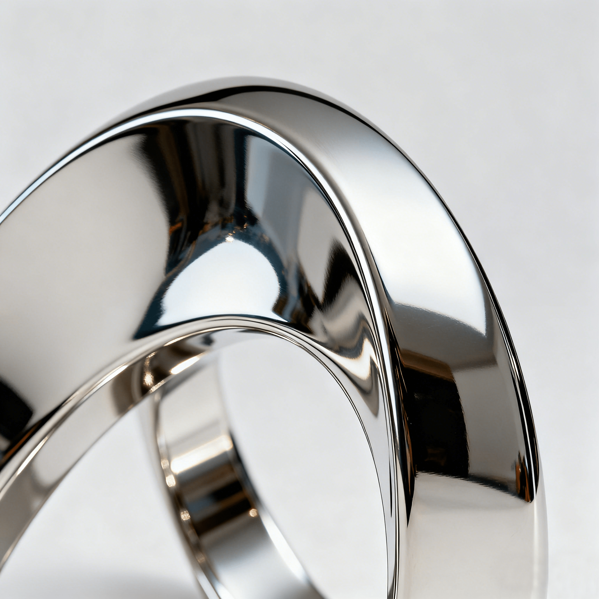 Kingstone Sculpture Material Sample | High - Fidelity Polished Mirror Stainless Steel - Kingstone Sculpture