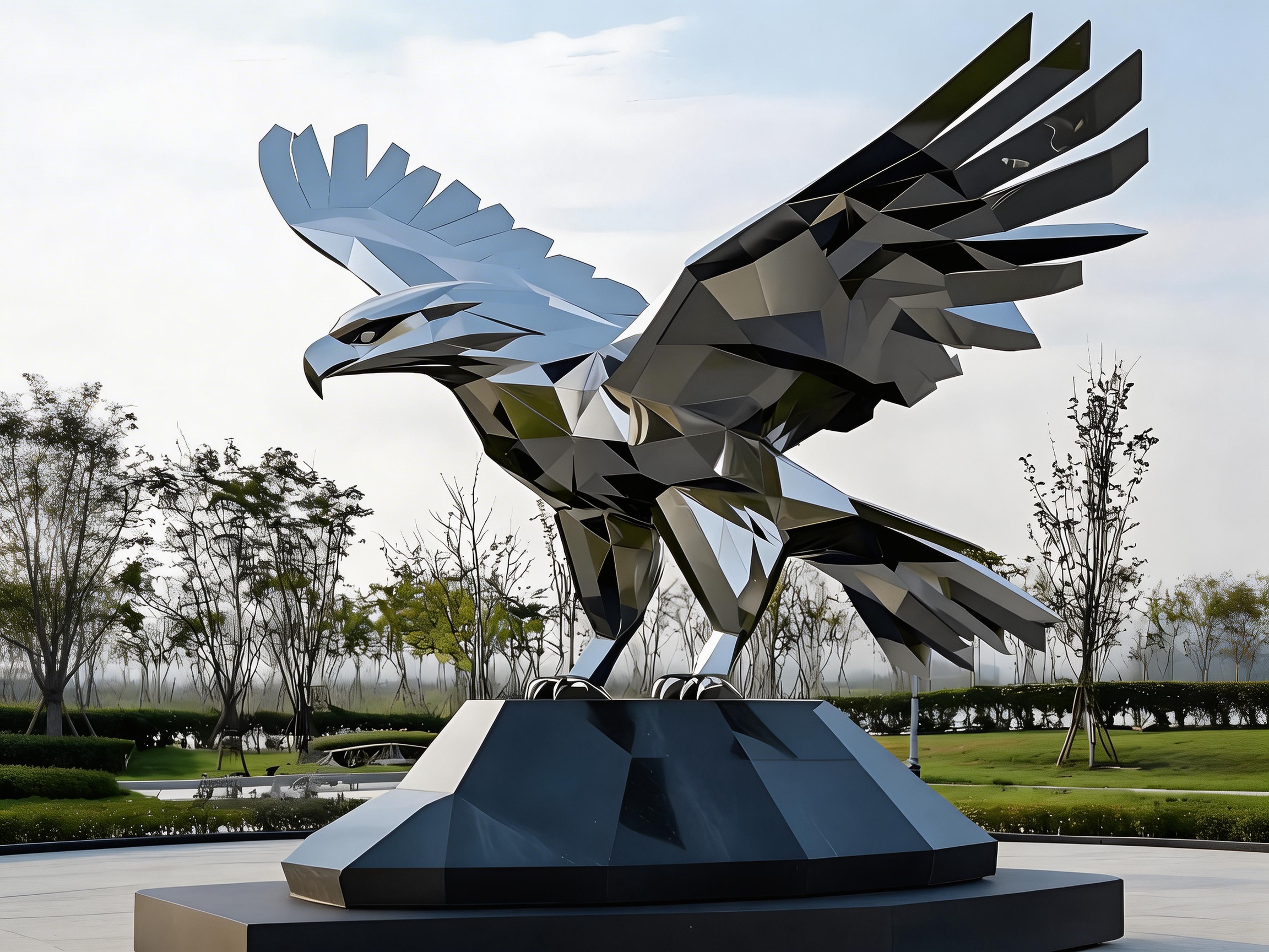 The Invisible Art: How Mirror-Polished Animal Sculptures Vanish and Reappear in Your Garden