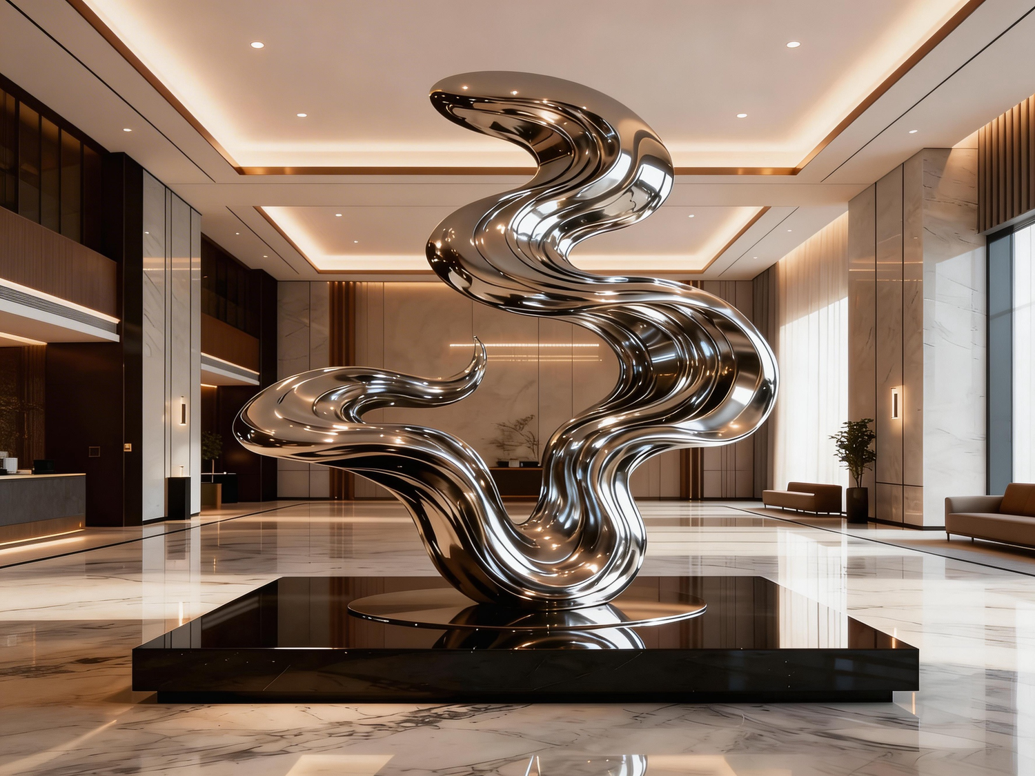 The ROI of Art: Why Mirror Polished Sculptures are the Ultimate "Value Engine" for Luxury Real Estate