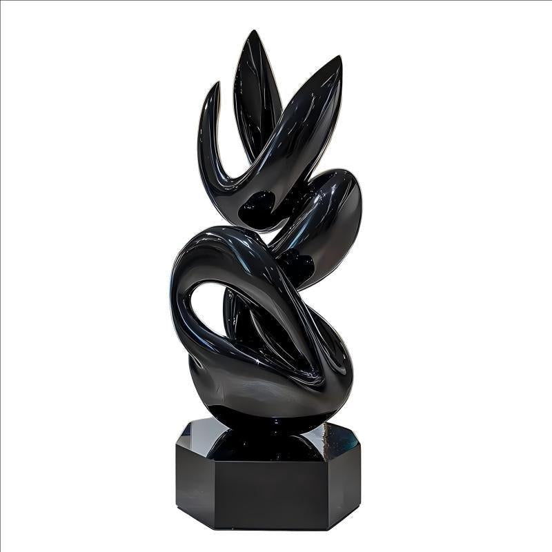 KS - 071 Modern Painted Stainless Steel Abstract Organic Sculpture - Kingstone Sculpture